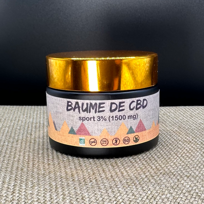 Baume décontractant 3% de CBD (50mL) 24.90€